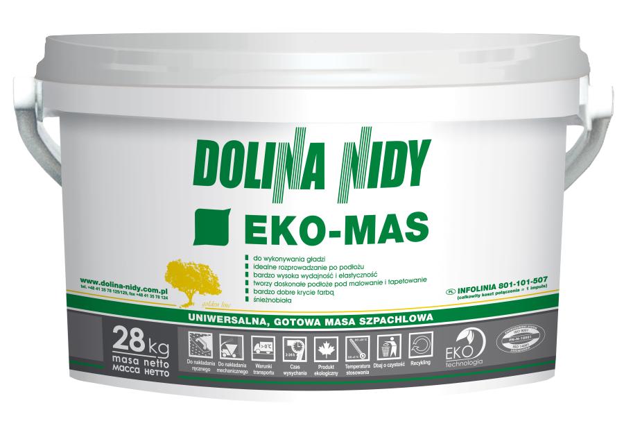 Zdjęcie: Masa szpachlowa Eko-mas uniwersalna 28 kg DOLINA NIDY