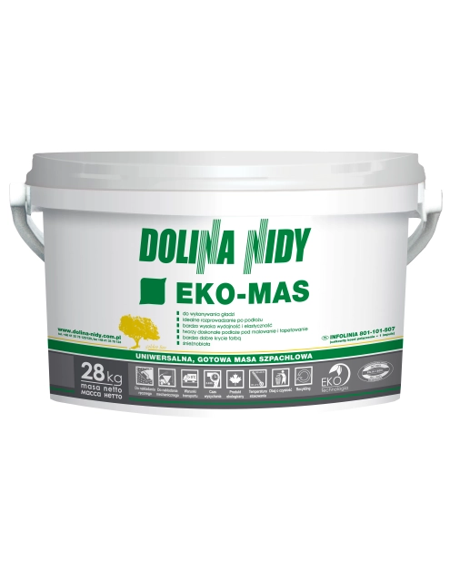 Zdjęcie: Masa szpachlowa Eko-mas uniwersalna 28 kg DOLINA NIDY