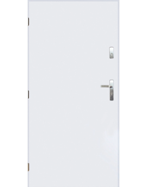 Zdjęcie: Drzwi zewnętrzne folk biały 80l komplet PANTOR