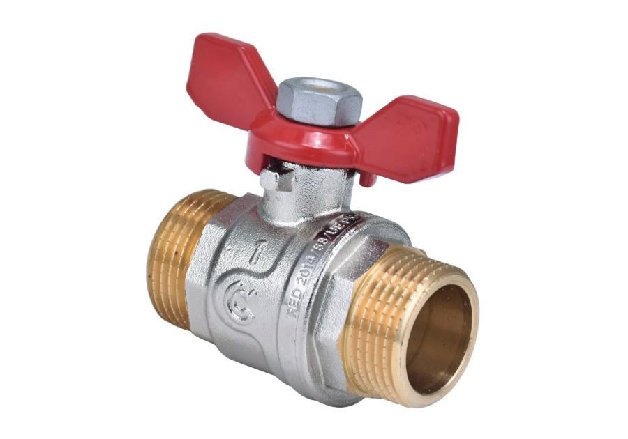 Zdjęcie: Zawór kulowy z/z 1/2" z motylkiem CALIDO