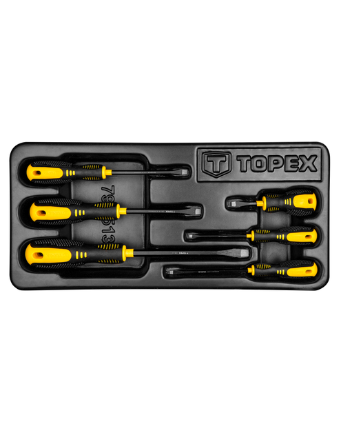 Zdjęcie: Wkrętaki płaskie, zestaw 6 sztuk TOPEX