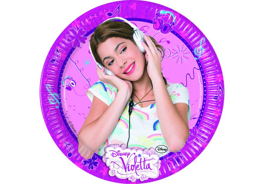 Zdjęcie: Talerze papierowe Violetta 20 cm - 8 szt.  DISNEY