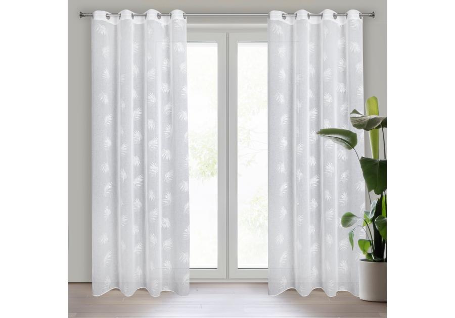 Zdjęcie: Zasłona gotowa Jessi 140 x 260 cm biały EUROFIRANY