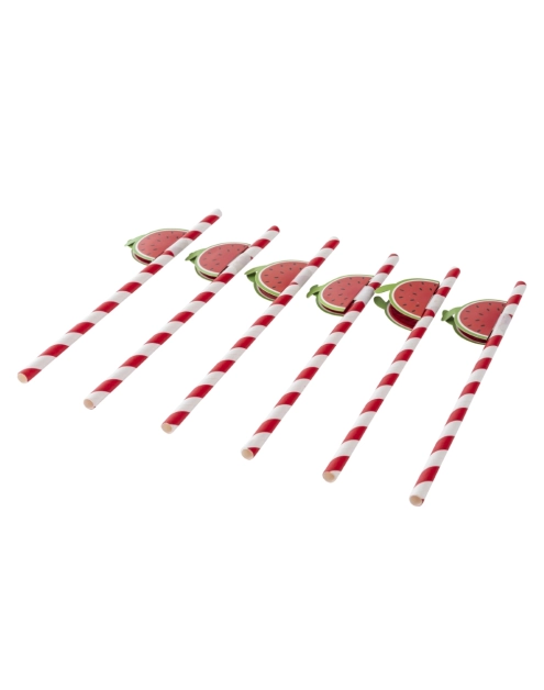 Zdjęcie: Komplet 6 słomek papierowych 19,5 cm dekoracja arbuz ALTOM DESIGN