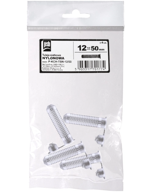 Zdjęcie: Tuleja siatkowa nylonowa 12x50 mm PSB SILA