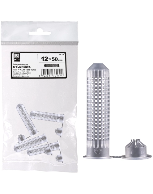 Zdjęcie: Tuleja siatkowa nylonowa 12x50 mm PSB SILA