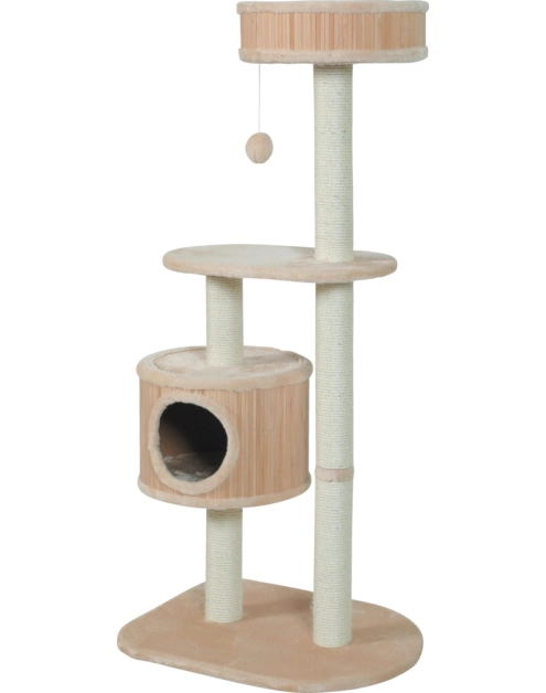 Zdjęcie: Drapak dla kota Bamboo 127 cm beżowy ZOLUX