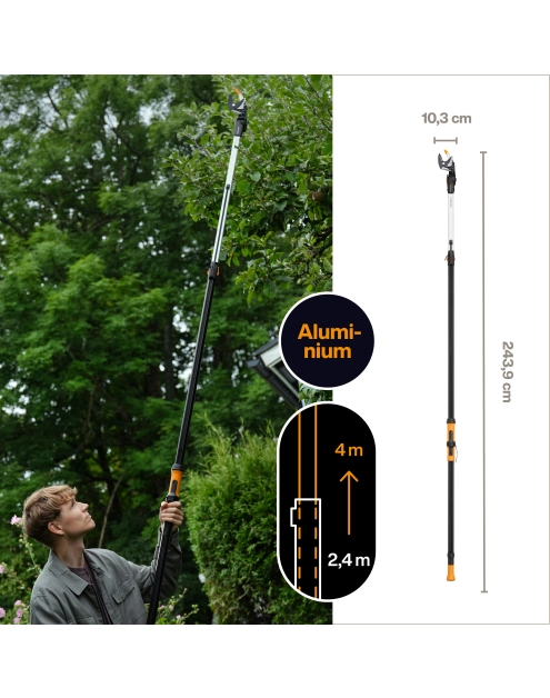 Zdjęcie: Sekator ogrodowy na wysięgniku DualAction Żyrafa UPX96 uniwersalny X-Series FISKARS