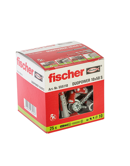 Zdjęcie: Kołek uniwersalny z wkrętem Duopower 10x50 mm S FISCHER