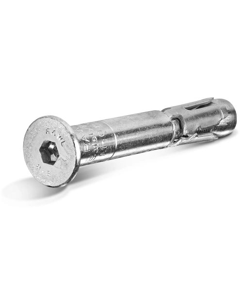 Zdjęcie: Rozprężna kotwa tulejowa SafetyPlus ze śrubą z łbem stożkowym R-SPL-C M12x125 mm 25 sztuk RAWLPLUG