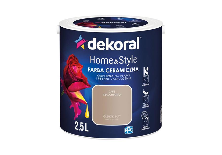 Zdjęcie: Farba ceramiczna Home&Style cafe macchiatto 2,5 L DEKORAL