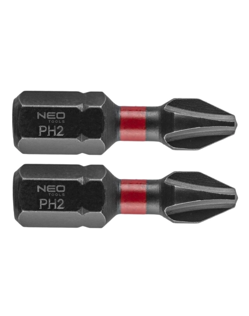 Zdjęcie: Bity udarowe PH2 x 25 mm, 2 szt. NEO TOOLS