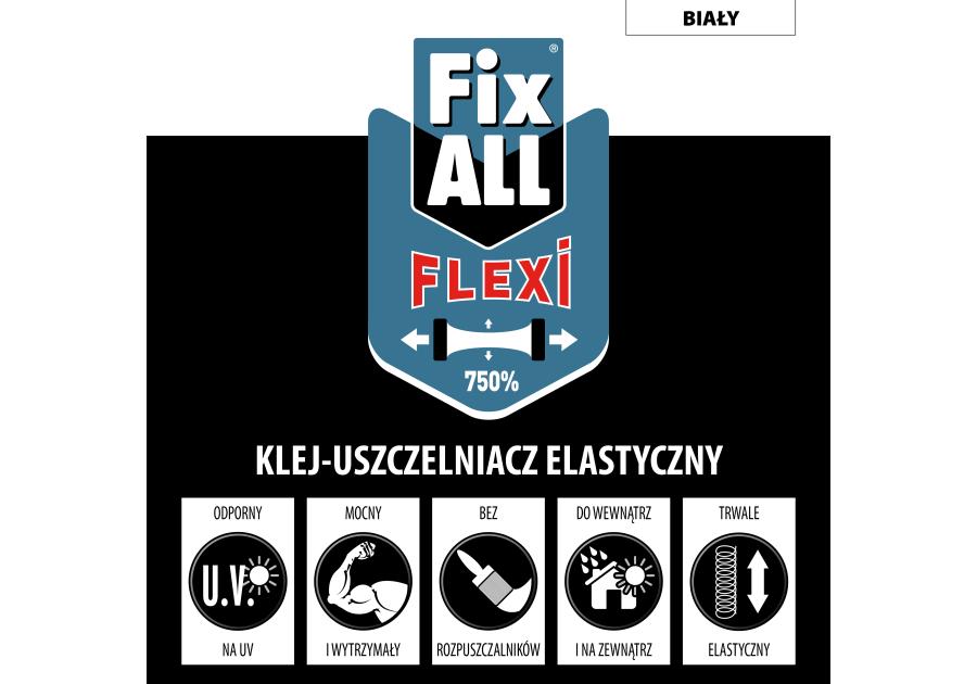 Zdjęcie: Klej montażowy uszczelniacz Fix All Flexi 290 ml biały SOUDAL