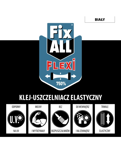 Zdjęcie: Klej montażowy uszczelniacz Fix All Flexi 290 ml biały SOUDAL