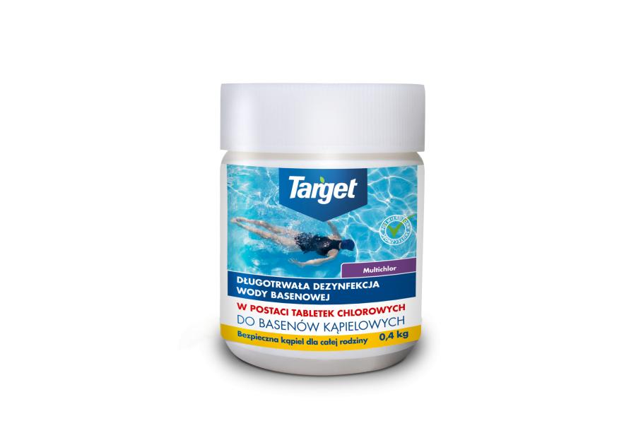 Zdjęcie: Multichlor do zwalczania glonów i dezynfefekcji wodę basenową 0,4 kg TARGET