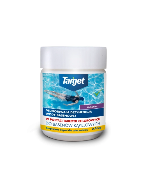 Zdjęcie: Multichlor do zwalczania glonów i dezynfefekcji wodę basenową 0,4 kg TARGET