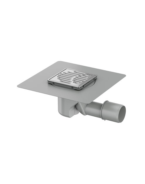 Zdjęcie: Wpust 105x105 z kołnierzem, odpływ poziomy  DN=40/50, h=104 mm MG Gully ACO