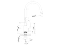 Zdjęcie: Bateria zlewozmywakowa Ksanti czarna INVENA