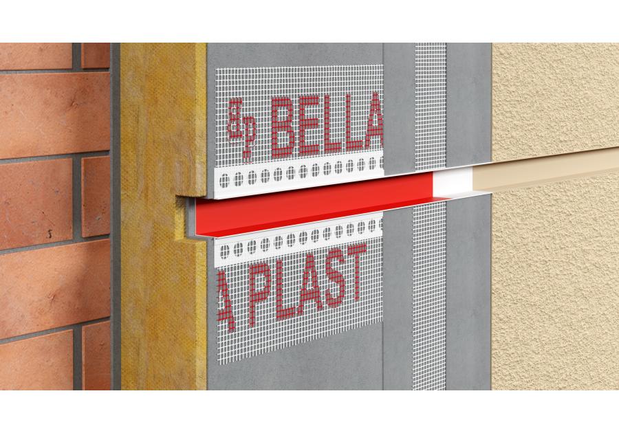 Zdjęcie: Listwa do boniowania PVC z siatką BP11 H3RS L300 biała BELLA PLAST