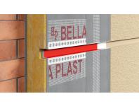 Zdjęcie: Listwa do boniowania PVC z siatką BP11 H3RS L300 biała BELLA PLAST
