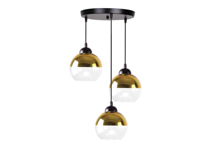 Zdjęcie: Lampa wisząca Contessa 3X40 W E27 czarny+złoty CANDELLUX