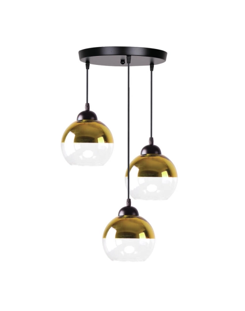 Zdjęcie: Lampa wisząca Contessa 3X40 W E27 czarny+złoty CANDELLUX