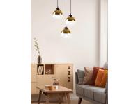 Zdjęcie: Lampa wisząca Contessa 3X40 W E27 czarny+złoty CANDELLUX