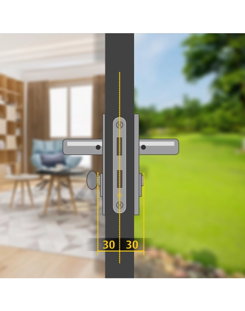 Zdjęcie: Wkładka z gałką Y2100 30/30G satyna YALE