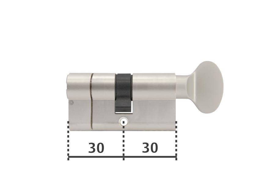 Zdjęcie: Wkładka z gałką Y2100 30/30G satyna YALE