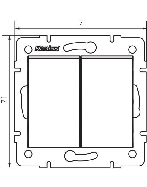 Zdjęcie: Łącznik podwójny schodowy Logi 02-1060-142 MOWION
