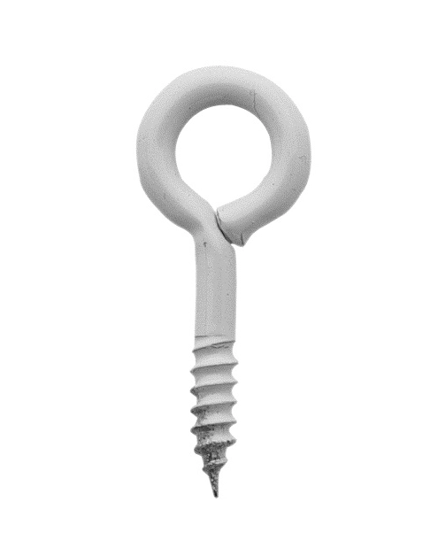 Zdjęcie: Wkręty oczkowe białe 2,9x16x6 mm, 4 sztuki HSI