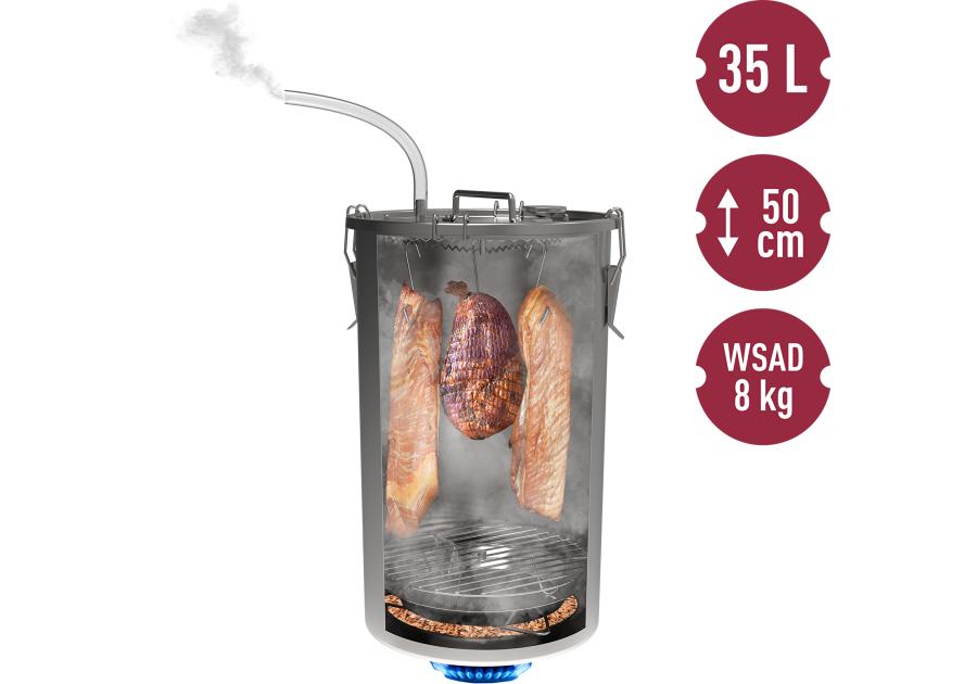 Zdjęcie: Wędzarnia w garnku 35 L na kuchenkę gazową BROWIN