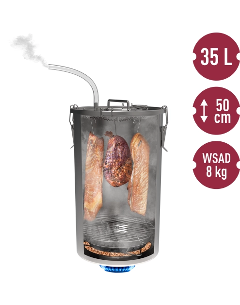 Zdjęcie: Wędzarnia w garnku 35 L na kuchenkę gazową BROWIN