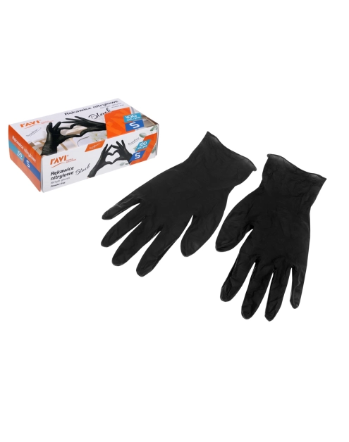 Zdjęcie: Rękawice nitrylowe Black 100 sztuk S 10919 RAVI