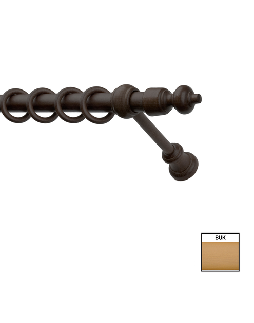 Zdjęcie: Karnisz pojedynczy Hermes 140 cm buk KARWEL