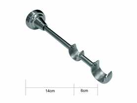 Wspornik podwójny 25/19 mm  nikiel GARDINIA