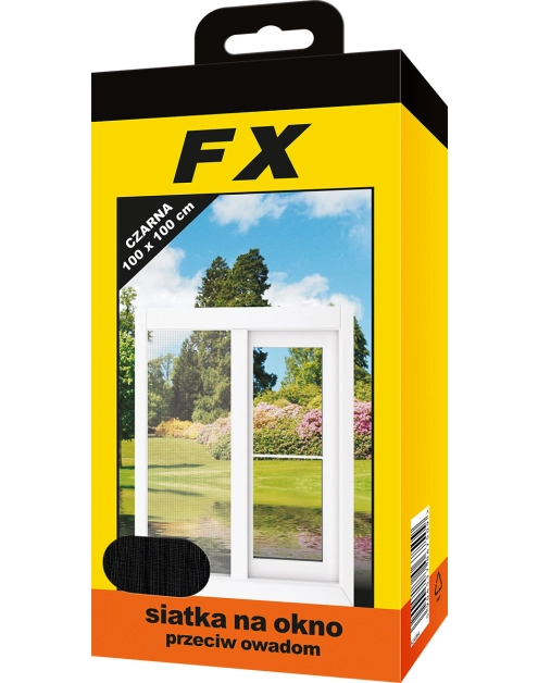 Zdjęcie: Siatka na okno 100x100 cm czarna FX