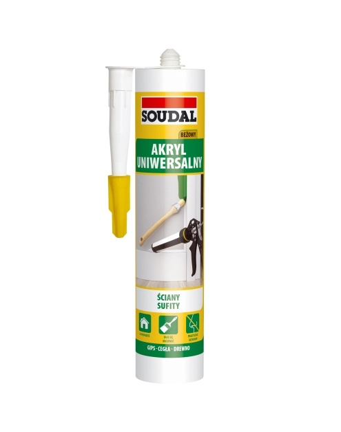 Zdjęcie: Akryl uniwersalny 280 ml beżowy SOUDAL