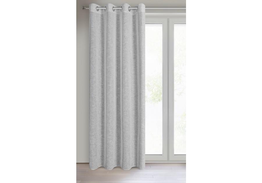 Zdjęcie: Zasłona gotowa Amari 140x250 cm stalowy EUROFIRANY