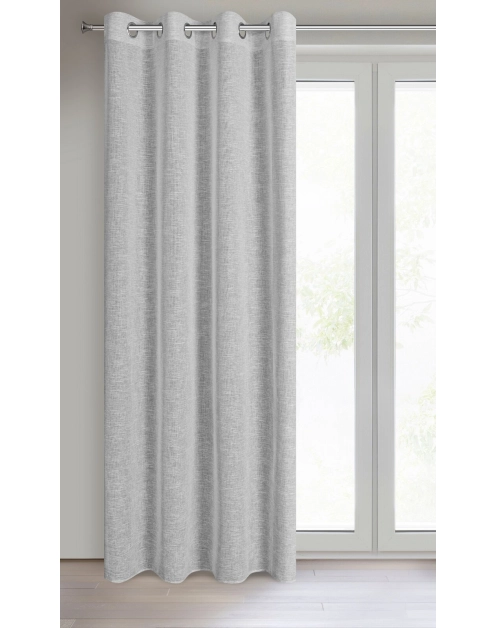 Zdjęcie: Zasłona gotowa Amari 140x250 cm stalowy EUROFIRANY