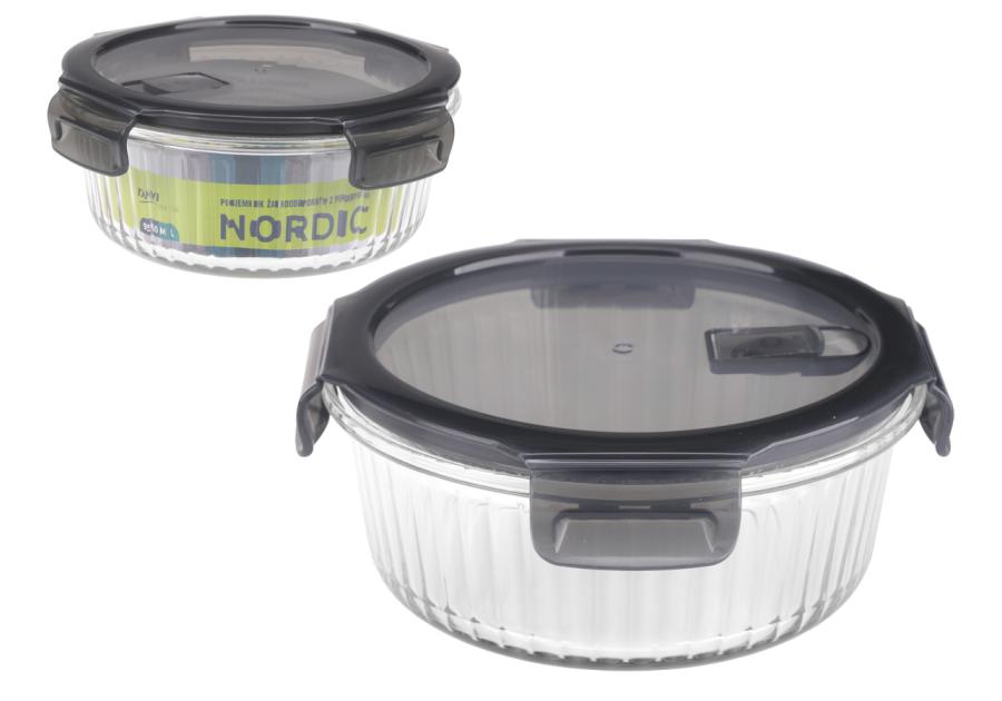 Zdjęcie: Pojemnik żaroodporny Nordic 950 ml okrągły 91470 RAVI