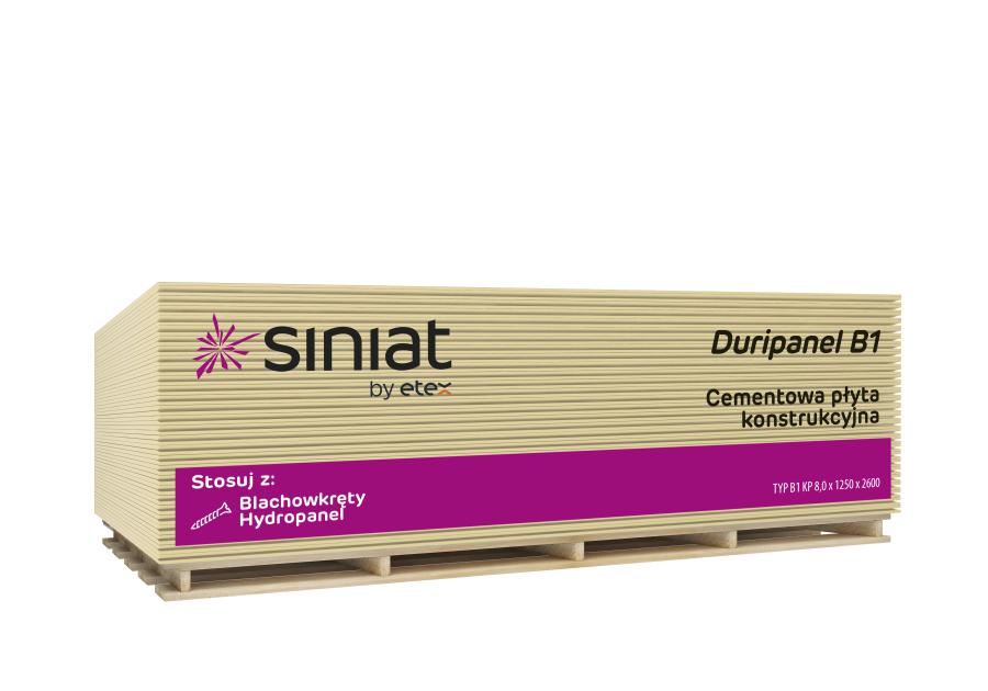Zdjęcie: Płyta cementowa 2600x1250x22 mm Duripanel B1 SINIAT