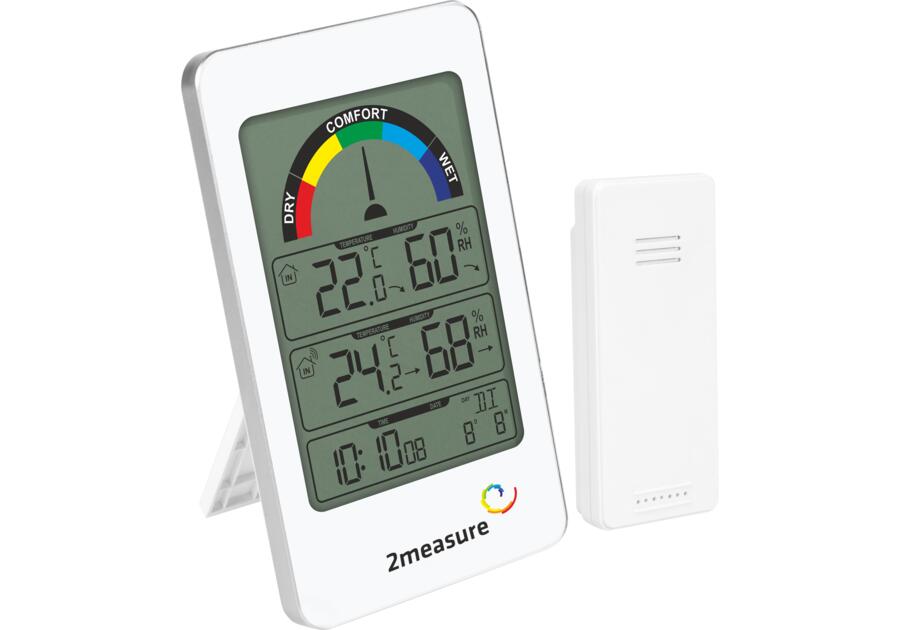 Zdjęcie: Stacja pogody - elektroniczna, RCC, czujnik, termometr, higrometr 2MEASURE