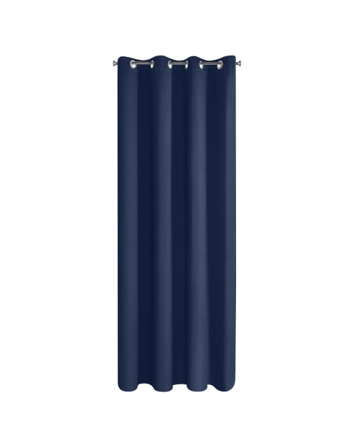 Zdjęcie: Zasłona gotowa Logan 135x250 cm granatowy EUROFIRANY