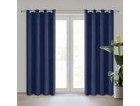 Zdjęcie: Zasłona gotowa Logan 135x250 cm granatowy EUROFIRANY