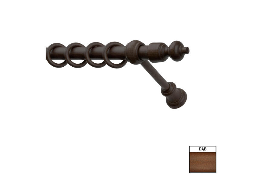 Zdjęcie: Karnisz pojedynczy Hermes 500 cm dąb KARWEL