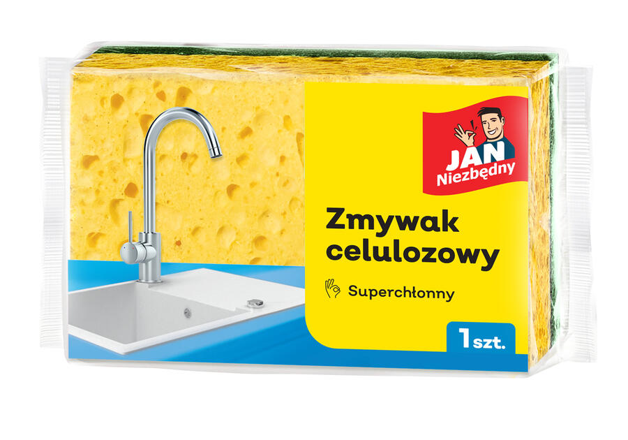 Zdjęcie: Zmywak celulozowy uniwersalny 1 szt. JAN NIEZBĘDNY