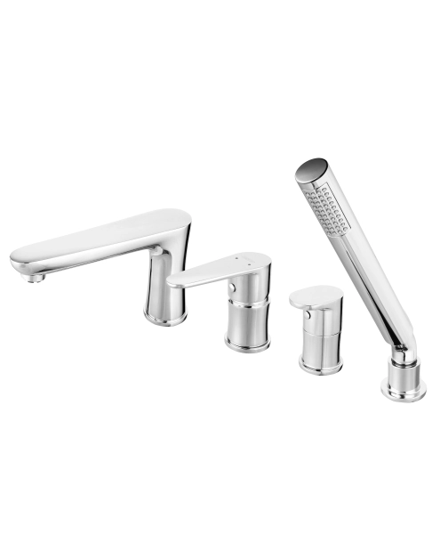 Zdjęcie: Bateria wannowa stojąca czterootworowa Algeo FERRO