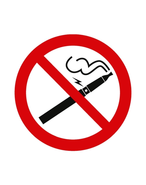 Zdjęcie: Oznaczenie "Zakaz palenia papierosów elektronicznych" 15x15 cm METRO