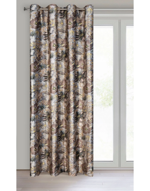 Zdjęcie: Zasłona gotowa Diana 140x250 cm stalowy EUROFIRANY